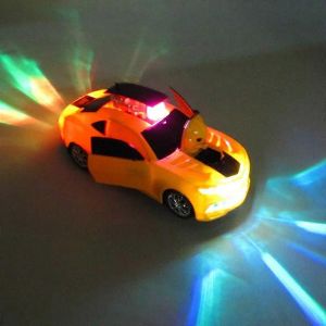 Dancing Deformation Rotating Universal Police Car Electric Stunt Car With Lights Automatically Open the Door Boy Childrens Toys-WH-3002 - Neuf