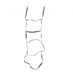 Hjlian Echelle De Corde Marine Pour Bateau, Echelle De Corde D'embarquement Pour Bateau Gonflable, Kayak, Bateau A Moteur, Canoe, Bleu, 5 Marches - Neuf