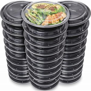Mevronisshop-Lot De 30] R&eacute;utilisables Boites Alimentaires Pour Pr&eacute;paration Des Repas Avec Des Couvercles Herm&eacute;tiques - Boite Repas Convient Pour Lave-Vaisselle Cong&eacute;lateur Micro-Ondes - Meal Prep Con - Neuf