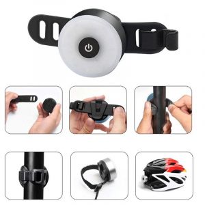Feu Arrière De Vélo, Chargement Usb, Feu Arrière À Dégagement Rapide, Feu De Course, Feu Arrière De Cyclisme (1 Pièce, Noir) - Neuf