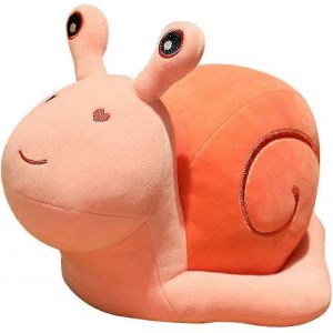 Peluche escargot, coussin en peluche doux, poup&eacute;e animal, escargots, jouet pour enfants, cadeau rempli-rose - Neuf