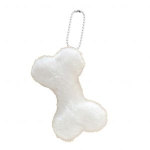JSGHGDF Peluche Chien Os Trousseau Ornement Compatible avec Interrupteur, Mignon Sac &agrave; dos, Accessoire pour les Filles, Mat&eacute;riau Souple - Neuf