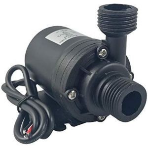 Pompe a Eau DC 12V Sans Balais 1/2 Pouce Filetage Male Centrifuge Submersible 800L/H 210GPH 4M/13ft pour Fontaine Panneau Solaire Etang Aquarium Systeme Circulation Eau - Neuf