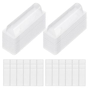 60 Pcs Baume &Agrave; L&egrave;vres Pochettes En Plastique Transparent Rouge &Agrave; L&egrave;vres Clair Porte-Monnaie D&ocirc;mes En Plastique Avec Double Robinet Lat&eacute;ral - Neuf