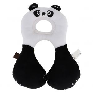 Appuie-Tete Reglable Pour Bebe, Coussin De Siege De Poussette, Oreiller De Tete, Support De Cou (Panda) - Neuf