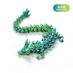 Decoration d'impression 3D articulee mobile en cristal, decoration de dragon, costume fait a la main, decoration de dragon - Neuf