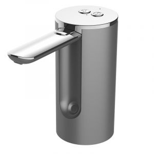 Distributeur électrique de bouteilles (argent) : pompe pour bouteilles d'eau potable, rechargeable par USB, distributeur d'eau pour bouteilles de 3,8 à 18,9 litres, pompe pour distributeur d'eau - Neuf