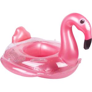 Flotteur De Piscine Gonflable Pour Bébé Fille De 6 À 36 Mois Avec Siège, Bouée De Natation Gonflable Pour Nourrissons Et Tout-Petits De 1 À 3 Ans (Flamant Rose Vif) - Neuf