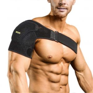 Orth&egrave;se D'&eacute;paule En N&eacute;opr&egrave;ne Compressif Pour La Pr&eacute;vention Des Blessures, La R&eacute;cup&eacute;ration, La Luxation Acromio-Claviculaire, La Stabilit&eacute; De L'&eacute;paule Et Les &Eacute;paules Arthritiques, Taille W, Noir - Neuf