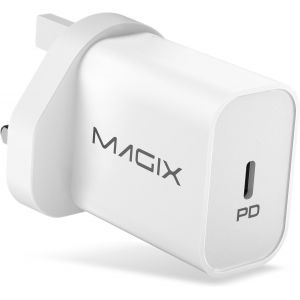 Eryi-Chargeur 20w Pd Power Delivery 3.0, Ac 100-240v À Dc 5v 9v 12v (Pour Iphone 15/15 Plus/15 Pro, 14/13/12-Mini/Pro/Pro Max/Se, Airpods Pro, Ipad Pro, Galaxy)(Blanc)(Prise Uk) - Neuf