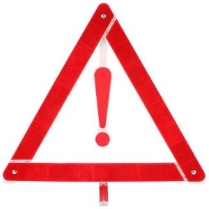Panneau d'avertissement triangulaire voiture avec trépied panneau d'avertissement panne dangereuse sécurité panneau de stationnement - Neuf