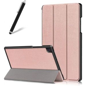 Kal-Coque Pour Samsung Galaxy Tab A7 2020 10.4 T500/T505/T507,Étui Cuir À Rabat Mince Léger Avec Support Pliable,Réglable Multi-Angle Béquille Folio Flip Tablette Housse,Or Rose - Neuf