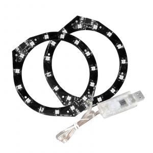 Bande Décorative Led De Ventilateur De Refroidissement De Console Pratique À Effet De Lumière Rvb Pour Ps5 - Neuf