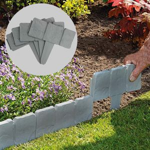 HJLIAN Lot de 20 bordures decoratives en plastique pour jardin et pelouse - Neuf