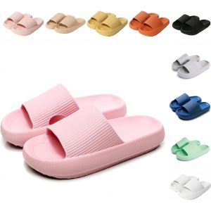 Kalanka-Claquettes Femme Chausson Homme Confortables Pantoufles Semelle Épaisse Eva Cloud Slippers Séchage Rapide Claquette Douche Antidérapant Chaussons De Bain/De Plage - Neuf