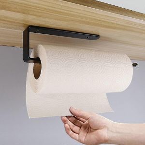 Porte-Rouleau De Cuisine Porte-Papier De Cuisine Auto-Adh&eacute;sif Support Mural Pour La Cuisine Et La Salle De Bain,Pas De Per&ccedil;age - Neuf
