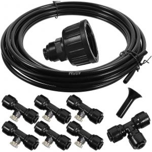 1 Ensemble D'équipement D'irrigation De Jardin Kit D'irrigation Pour Système D'arrosage De Pelouse De Patio De Jardin - Neuf