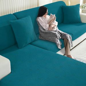 Uaa-Housse Coussin Canapé Extensible, Housse Assise Canapé Antidérapante, Universelle Housse Coussin Canape, Protection Meubles Couvre Pour Canape(1 Place*2, Turquoise) - Neuf