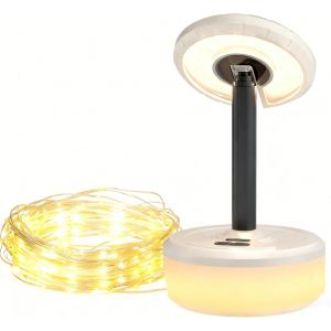 Jgd-Guirlande Lumineuse Camping Enroulable 10m, Lampe De Camping En Plein Air 3 En 1, Portable Lampe Guirlande Camping Pour Randonn&eacute;e, Jardin, P&ecirc;che, Lumi&egrave;re D'urgence, Les Activit&eacute;s En Ext&eacute;rieur - Neuf