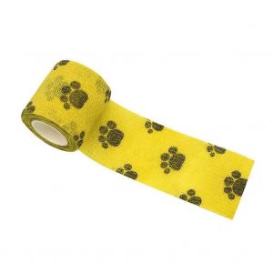 5 Cm X 4,5 Adh&eacute;sive &Eacute;lastique De Bandage Bande De Support De Genou Tampons Doigt De La Cheville Palm &Eacute;paule Bandage Jaune Ref: 2764 - Neuf