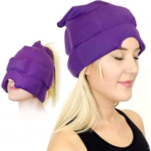 La magie de Gel de la Migraine Cap - Glace Masque pour la Migraine et les maux de tête en Relief Naturel de la Migraine Traitement Confortable et Sombre - Neuf