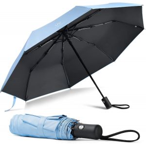 Parapluie Pliable, Parapluie Anti Uv Anti Retournement R&eacute;sistant Au Vent Pliable En Caoutchouc Parasols Ensoleill&eacute; Compact Pour Diverses Activit&eacute;s De Plein Air - Neuf