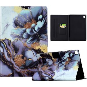 Coque Pour Samsung Galaxy Tab S6 Lite 10.4"" 2024/2022/2020 (Sm-P620/P610/P613) Tablette Housse De Protection En Cuir Pu &Eacute;tui Magn&eacute;tique Avec Fonction Support,Fleurs De Pivoine[Coq9123238] - Neuf