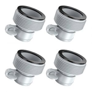 Promotion hivernale,adaptateur de piscine,jeu de 4 adaptateurs de pompe,adaptateur de tuyau de piscine,adaptateur de tuyau B pour syst&egrave;mes de filtration de piscine (gris) - Neuf