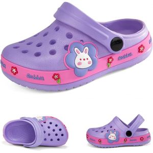 Kalanka-Sabots Mules Enfant Pantoufles Été Respirant Chaussures De Jardin Fille Garçon Dinosaure Sandales De Plage Maison Antidérapant Chaussons - Neuf