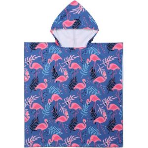 Eryi-Serviette De Bain Enfant, Cape Poncho De Plage Motifs Mignons Pour Fille Et Garçon, Sortie De Bain - Neuf