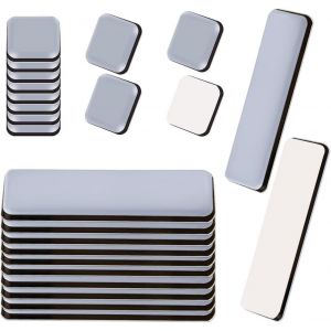 24PCS Patin Glissant PTFE Adhésif Patins en Téflon pour Meubles de Protection de Sol Gris(19x70mm 20x20mm).[E102] - Neuf