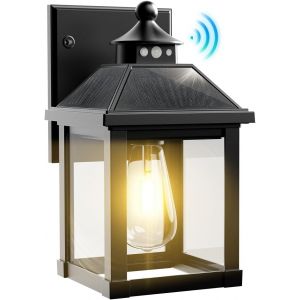Lampe Solaire Ext&eacute;rieur, Lampe De S&eacute;curit&eacute; Ext&eacute;rieur Avec D&eacute;tecteur De Mouvement, Applique Murale Ip65 Pour Jardin, Garage Et Balcon - Neuf
