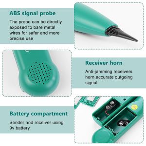SUBZONAL-MS6812 Traceur Cable, Cable Tracker, Detecteur Cable Robot Tondeuse, Traceur De Câble Portable, Testeur De Câble Téléphonique, Traceur Cable Electrique Pour Téléphone Traqueur De Câble - Neuf