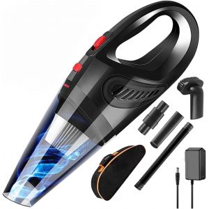 Handheld Vacuum Cleaner, Aspirateur &agrave; Main sans Fil 30 Min Forte Puissance d'aspiration Rechargeable &agrave; Sec Humide,Aspirateur l&eacute;ger 120 W 6000 Pa pour Voitures, - Neuf