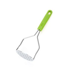 Presse-Purée En Acier Inoxydable, Presse-Fruits Et Légumes, Presse-Purée En Métal, Presse-Purée Robuste, Presse-Purée En Acier Inoxydable Avec Poignée Antidérapante Noire, Pour Presser Les Pommes - Neuf