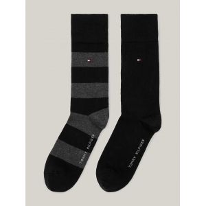 Lot De 2 Paires De Chaussettes Classics Ray&eacute;es Th Men Rugby Sock 2p/Black - 43-46 - Neuf