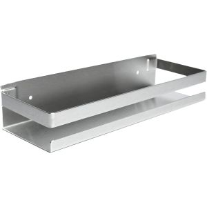 Panier de douche - Caddy de douche de salle de bain - Porte-shampooing - Sans per&ccedil;age - Panier de douche rectangulaire (Argent, 30 CM) - Neuf