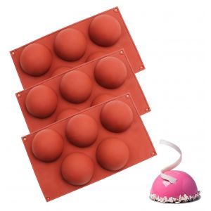 Ensemble De 3 Moules En Silicone Pour La Fabrication De Puddings, Gel&eacute;es, Bonbons Et Chocolats. - Neuf