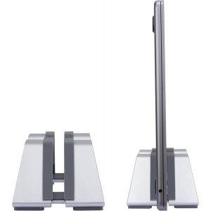 Support Vertical R&eacute;glable pour Ordinateur Portable-Aluminium,Compatibilit&eacute; Universelle pour Tous Les Ordinateurs Portables-Largeur Ajustable,Antid&eacute;rapant & Anti-Rayures,Design Brevet&eacute;.[K14] - Neuf