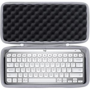 CHECARZHN--NO1-Dur Étui De Voyage Rigide Housse Cas Pour Logitech Mx Keys Mini Minimaliste Clavier Sans Fil Illuminé (Housse Pour Mx Keys Mini, Argent)(Boîte Seule,Case Only) - Neuf