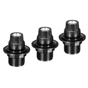 Kal-E14 Ampoule Support Lumière Prise, 3 Paquet Vis Filetage Led Ampoule Lampe Support Pour Pendant Lumières, Noir - Neuf