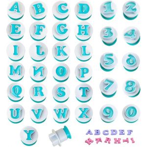 Jexnovashop-Lot De 36 Emporte Piece Patisserie Chiffre Et Lettre,Emporte Piece Alphabet Pate A Sucre,Moule Chiffre Et Lettre,Cookie Cutter,Emportes Pièce Sanwich,Emportes Pieces Biscuits Sablés Pour - Neuf