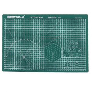 A3 Tapis De D&eacute;coupe Pvc Double Face Auto-Cicatrisant Tampon De Coupe Patchwork Tampon De Sculpture Outils De Bricolage Fournitures De Coupe De Bureau, Vert - Neuf
