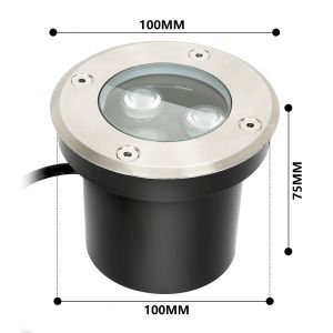 Lampes De Jardin Led Blanches 3w, &Eacute;clairage Ext&eacute;rieur, Ip65, Acier Inoxydable. - Neuf