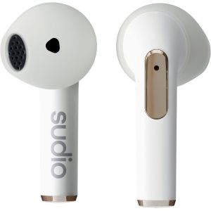 MEVRONISSHOP-N2 Blanc de Neige &iquest; &Eacute;couteurs Ouverts sans Fil Bluetooth, multipoint, Microphone int&eacute;gr&eacute; pour Les appels, autonomie de 30 Heures avec &eacute;tui de Charge, &eacute;tanche IPX4, USB-C, Chargement sans - Neuf
