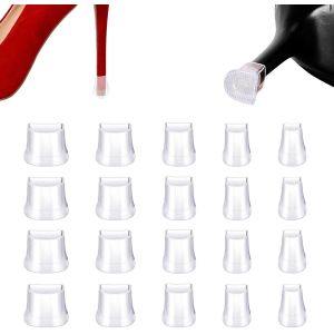 Kalanka-10 Paires | 5 Tailles Femme Haut Talon Protecteurs, Femmes Chaussures Stoppers Couvertures, Embouts Talons Couvertures, Pour Mariages, Activités Plein Air Marche Facile (Blanc, 5 Tailles) - Neuf