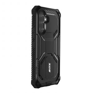Coque pour Galaxy A36 Mod&egrave;le i-Blason Armorbox Renforc&eacute; avec B&eacute;quille Support I-Blason Noir - Neuf