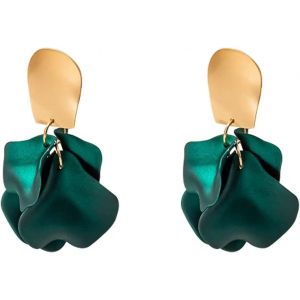 Chenquansarl-Boucles D'oreilles Femme Fantaisie, Vert Boucles D'oreilles Femme Pendantes, I Boucles D'oreilles Femme, Pas Cher Boucles D'oreilles Femme, Boucles D'oreilles Florales Pour Les Vacances - Neuf