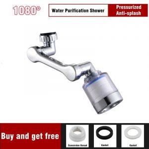 Filtre À Eau De Douche 20 Étapes,Filtration De Robinet De Cuisine,Élimine Le Chlore Et Les Métaux Lourds,Pomme De Douche Filtrée Adoucit Pour L'Eau Dure.1080 Swivel. - Neuf