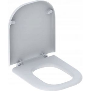 Geberit - Selnova Comfort - Abattant De Wc Square Pour Personne &agrave; Mobilit&eacute; R&eacute;duite, Duroplast, Blanc 500.793.01.1 - Neuf